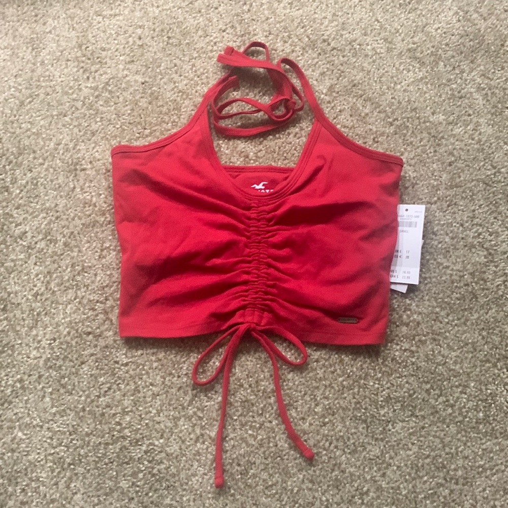 Red Hollister Halter Top